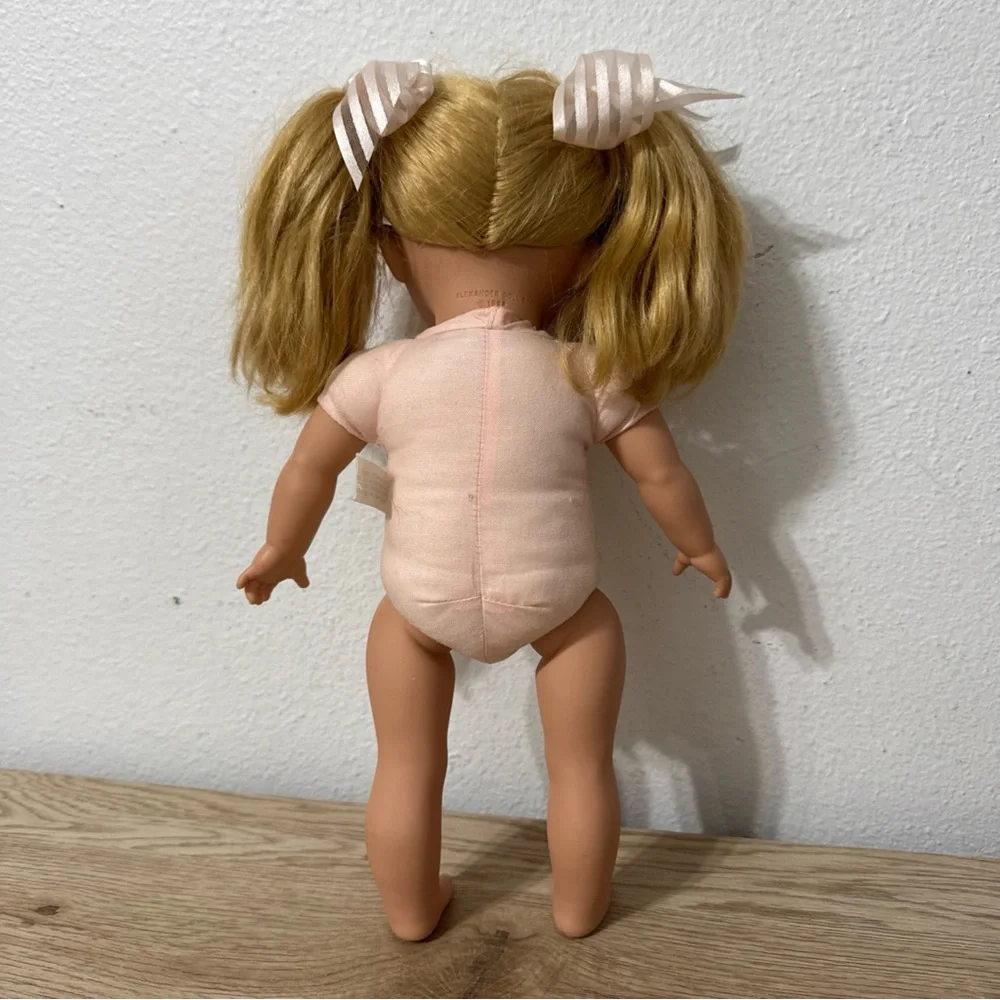 Alexander Doll Co 14” Blonde Vinyl Doll 1999 Vintage Pigtails‎ Sleepy Eyes